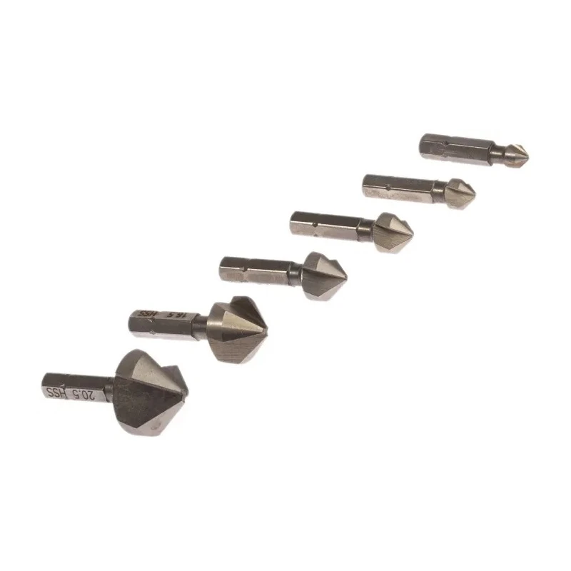 RS PRO High Speed Steel Countersink Drill Bit Set 90° 6 Piece(s) 248-5576