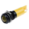 RS PRO Yellow Panel Mount Indicator 24V DC 20mA Solder Tab Termination Prominent Bezel 207-781