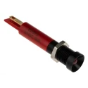RS PRO Red Panel Mount Indicator 24V dc 20mA Solder Tab Termination Recessed 207-876