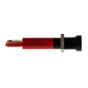 RS PRO Red Panel Mount Indicator 24V dc 20mA Solder Tab Termination Recessed 207-876