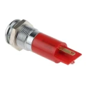 RS PRO Red Panel Mount Indicator 24V dc 20mA Solder Tab Termination Prominent Bezel 207-911