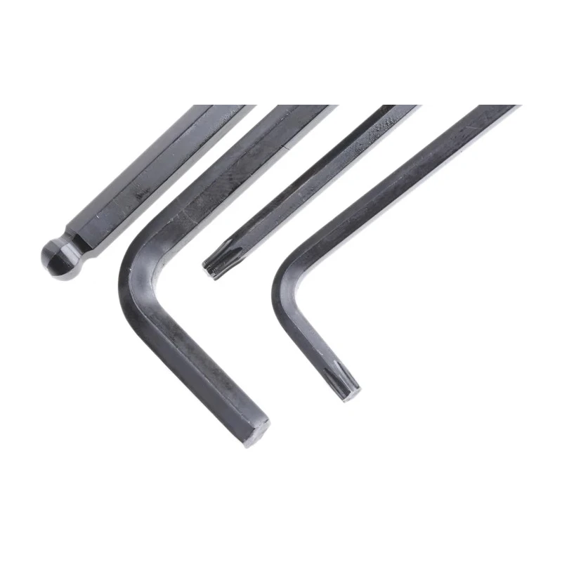 RS PRO 19 Piece L Imperial, Metric Hex Key Set Hex Size 2 to 8 mm, T6 to T25 Chrome Nickel Alloy Steel 248-3075