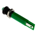 RS PRO Green Panel Mount Indicator LED, 24V DC, 20mA, Prominent Bezel, Solder Tab Termination 208-009
