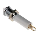 RS PRO Red, Yellow, Green Panel Mount Indicator 24V DC 20mA Solder Tab Termination Prominent Silver Bezel 208-015