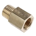 Legris 164 Series Pneumatic Fitting Male/Female Straight Threaded Adapter Brass Nickel Finish 250 Bar 150°C 0164 14 13
