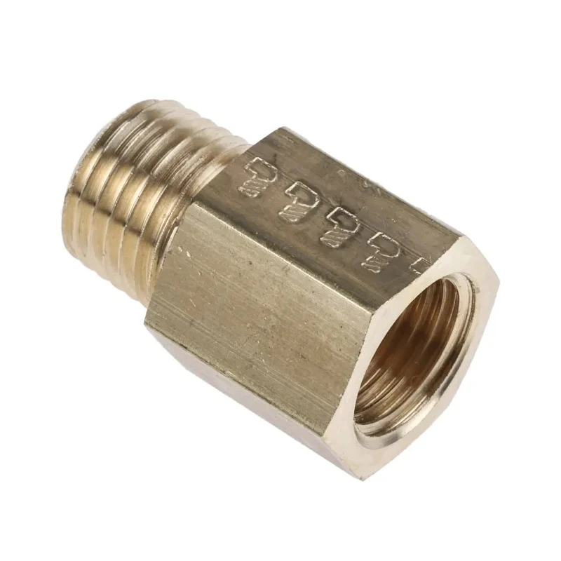Legris 164 Series Pneumatic Fitting Male/Female Straight Threaded Adapter Brass Nickel Finish 250 Bar 150°C 0164 14 13