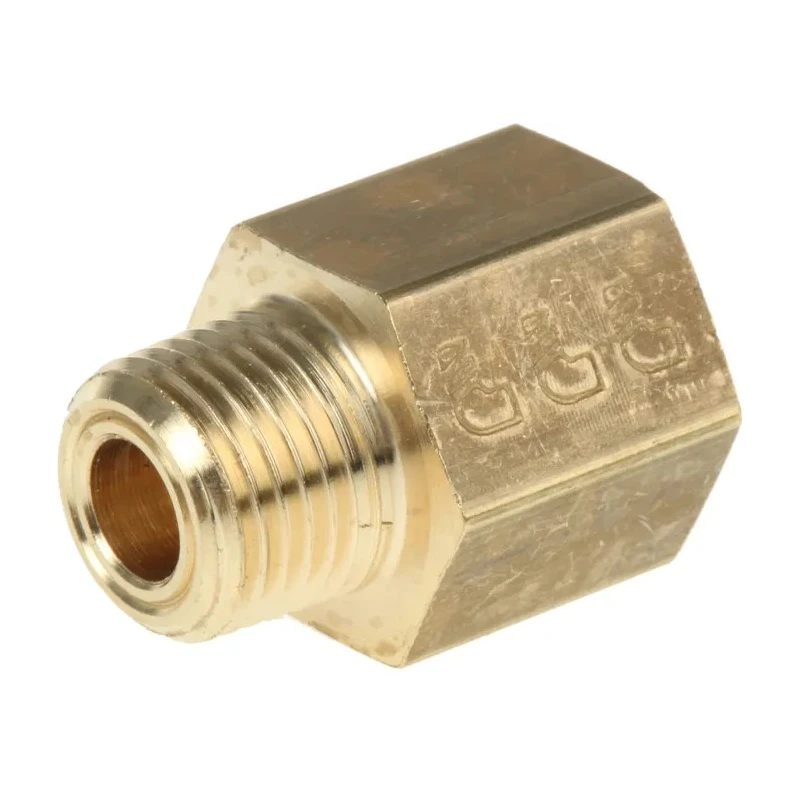Legris 164 Series Pneumatic Fitting Brass Male NPT 1/8 in to Female G 1/8 in Threaded Adapter 0164 11 10