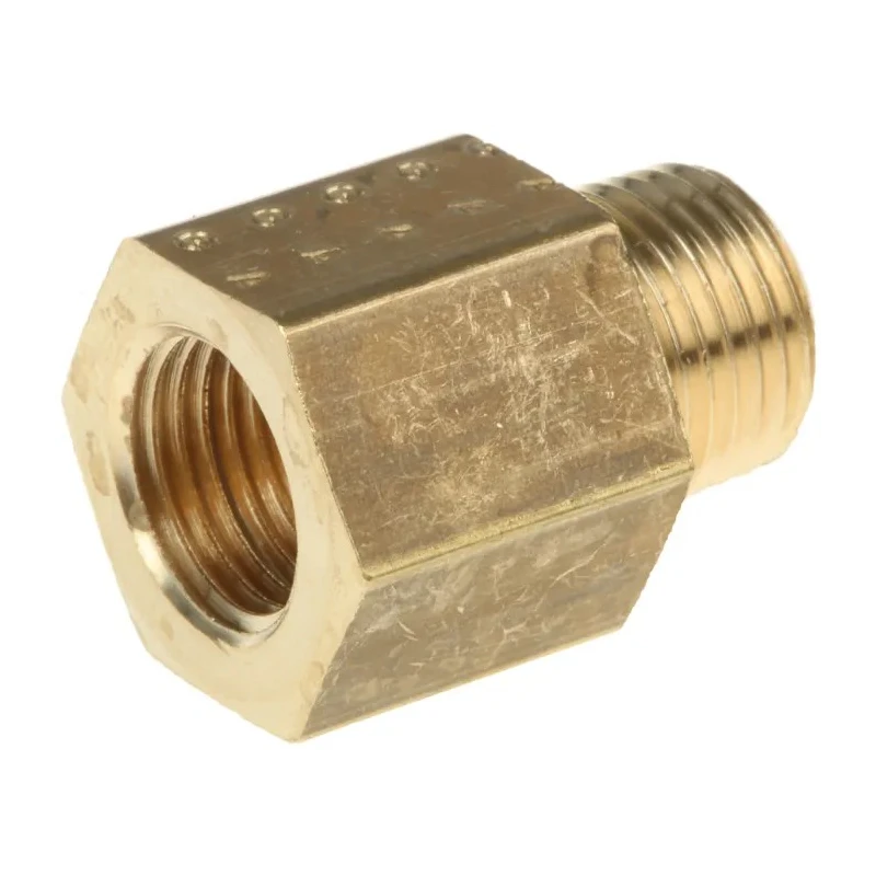 Legris 164 Series Pneumatic Fitting Brass Male NPT 1/8 in to Female G 1/8 in Threaded Adapter 0164 11 10