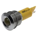 RS PRO Yellow Panel Mount Indicator, 24 V AC/DC, 20mA, Solder Tab Termination, IP67, Prominent Bezel, Model 208-150