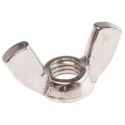 RS PRO Stainless Steel Wingnut M10 Thread, 48 mm Bright Zinc Finish 248-4365