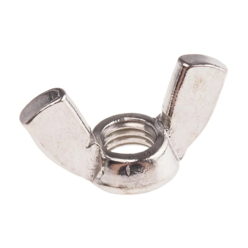 RS PRO Stainless Steel Wingnut M10 Thread, 48 mm Bright Zinc Finish 248-4365