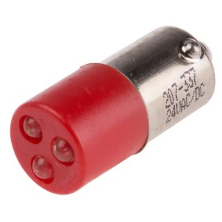 RS PRO Red Indicator Lamp 24 V ac dc LED Cluster, 8mA, 25mm Length 207-337