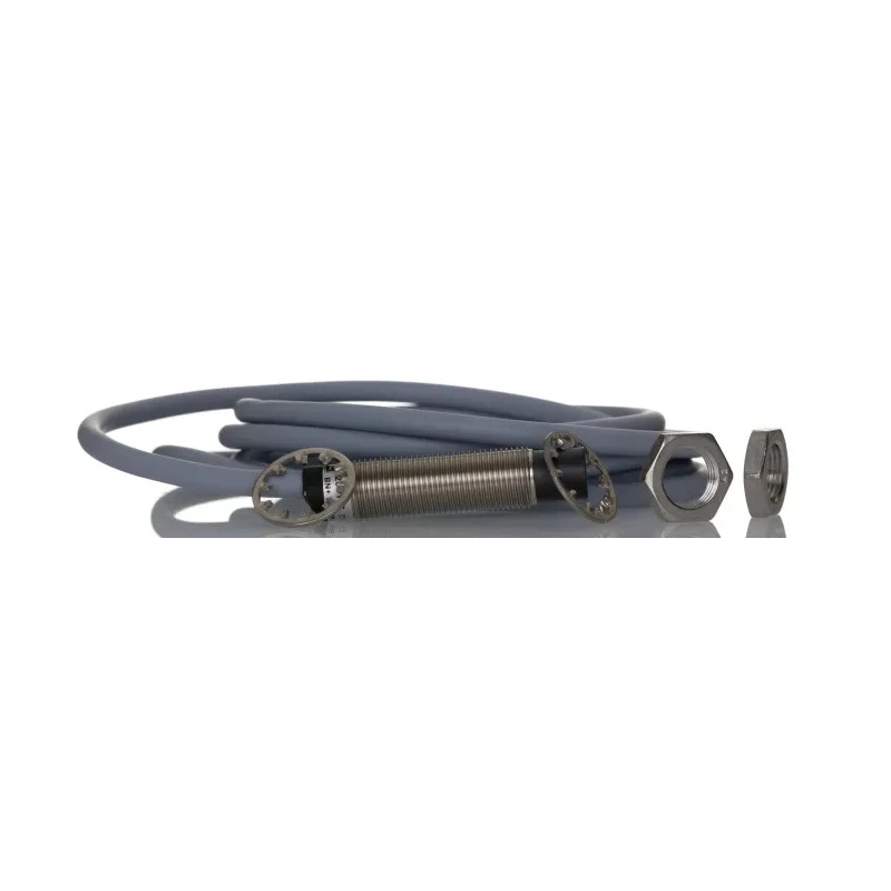 RS PRO Threaded Barrel Inductive Proximity Sensor M12 x 1 PNP Output 30 V DC 200 mA Detection 8 mm IP68 54 mm Length 208-156