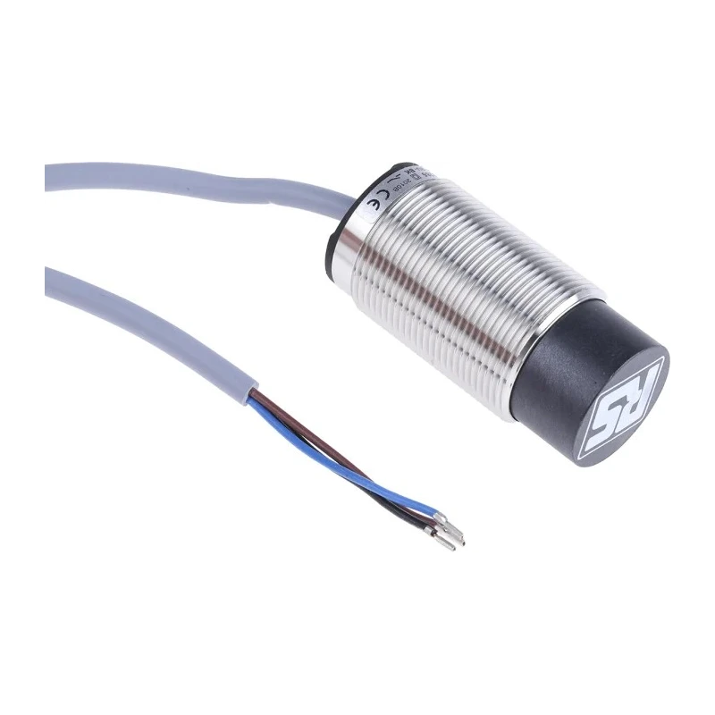 RS PRO Threaded Barrel Inductive Proximity Sensor M30 x 1.5 PNP Output 3 V Power 20 mm Detection 30 V DC 200 mA 208-285