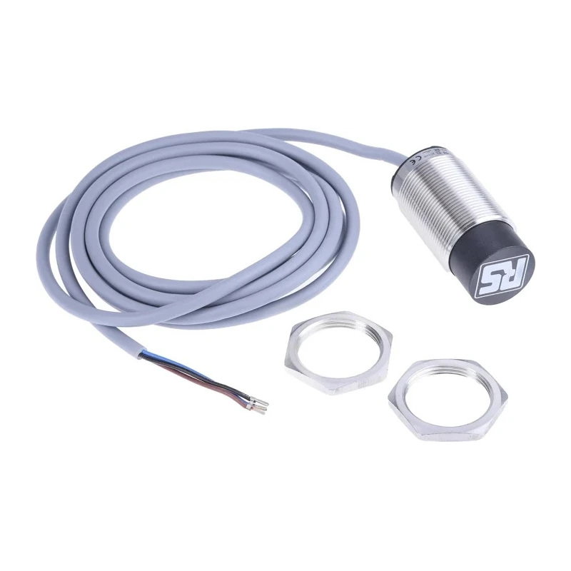 RS PRO Threaded Barrel Inductive Proximity Sensor M30 x 1.5 PNP Output 3 V Power 20 mm Detection 30 V DC 200 mA 208-285