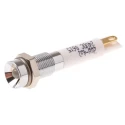 RS PRO Panel Mount Indicator Green, Red LED 24V DC 20mA Solder Tab Termination Recessed Bezel 208-431