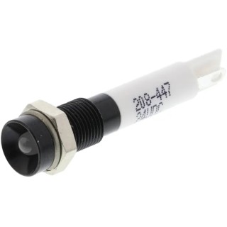 RS PRO Green, Red Panel Mount Indicator 24V DC 20mA Solder Tab Termination Recessed 208-447