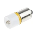 RS PRO Yellow Indicator Lamp Single Chip LED, 130V AC, BA9 Base, 10mm Diameter 207-696