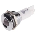 RS PRO White Panel Mount Indicator 230 V AC 130 V DC 3mA Prominent Silver Bezel 208-778