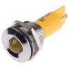 RS PRO Yellow Panel Mount Indicator, 230 V ac, 130V dc, 3mA, Prominent Bezel 208-908