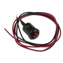 RS PRO Red Panel Mount Indicator 24V dc 20mA Lead Wire Termination Prominent Bezel 209-030
