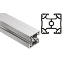 FlexLink Silver Aluminium Strut Profile 44 x 44 mm 11 mm Groove, 3 m Length, Series XC XCBL 3X44 T2A