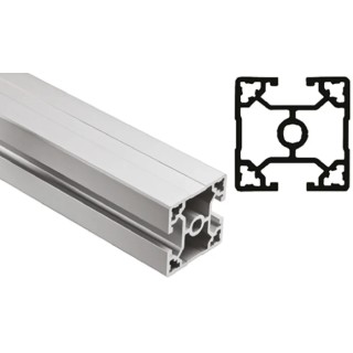 FlexLink Silver Aluminium Strut Profile 44 x 44 mm 11 mm Groove, 3 m Length, Series XC XCBL 3X44 T2A