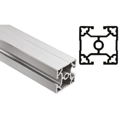 FlexLink Silver Aluminium Strut Profile 44 x 44 mm 11 mm Groove, 3 m Length, Series XC XCBL 3X44 T2A