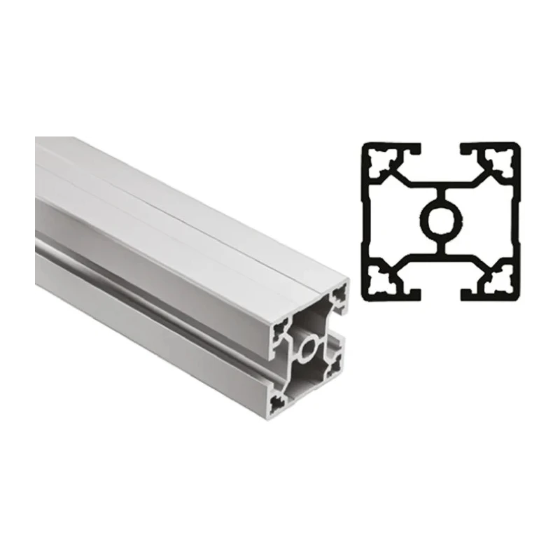 FlexLink Silver Aluminium Strut Profile 44 x 44 mm 11 mm Groove, 3 m Length, Series XC XCBL 3X44 T2A