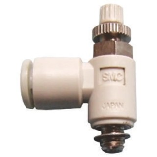 SMC AS Series Brass Part Electroless Nickel Plated Speed Controller , Maximum Operating Pressure 1 Mpa AS1211F-M3-04