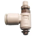 SMC AS Series Pneumatic Speed Controller with Push-Pull Locking Dial for Nylon or Polyurethane Tubing AS2211F-01-08S