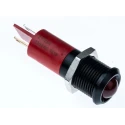 RS PRO Red Panel Mount Indicator 230V AC 3mA Black Bezel Prominent IP67 IP67