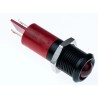 RS PRO Red Panel Mount Indicator 230V AC 3mA Black Bezel Prominent IP67 IP67