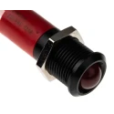 RS PRO Red Panel Mount Indicator 230V AC 3mA Black Bezel Prominent IP67 IP67