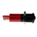 RS PRO Red Panel Mount Indicator 230V AC 3mA Black Bezel Prominent IP67 IP67