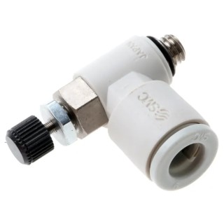 SMC AS Series Metric Speed Controller Zinc Alloy Polypropylene POM Steel AS1201FM-M5-06