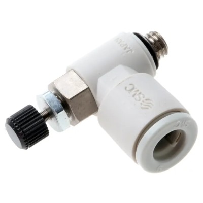 SMC AS Series Metric Speed Controller Zinc Alloy Polypropylene POM Steel AS1201FM-M5-06