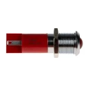 RS PRO Red Panel Mount Indicator LED, 12V DC, 20mA, Solder Tab Termination, Prominent Bezel, Model 210-490