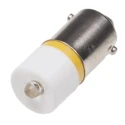 RS PRO Yellow Indicator Lamp Single Chip LED, 12 V AC/DC, BA9 Base, 10 mm Diameter 209-456