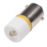 RS PRO Yellow Indicator Lamp Single Chip LED, 12 V AC/DC, BA9 Base, 10 mm Diameter 209-456