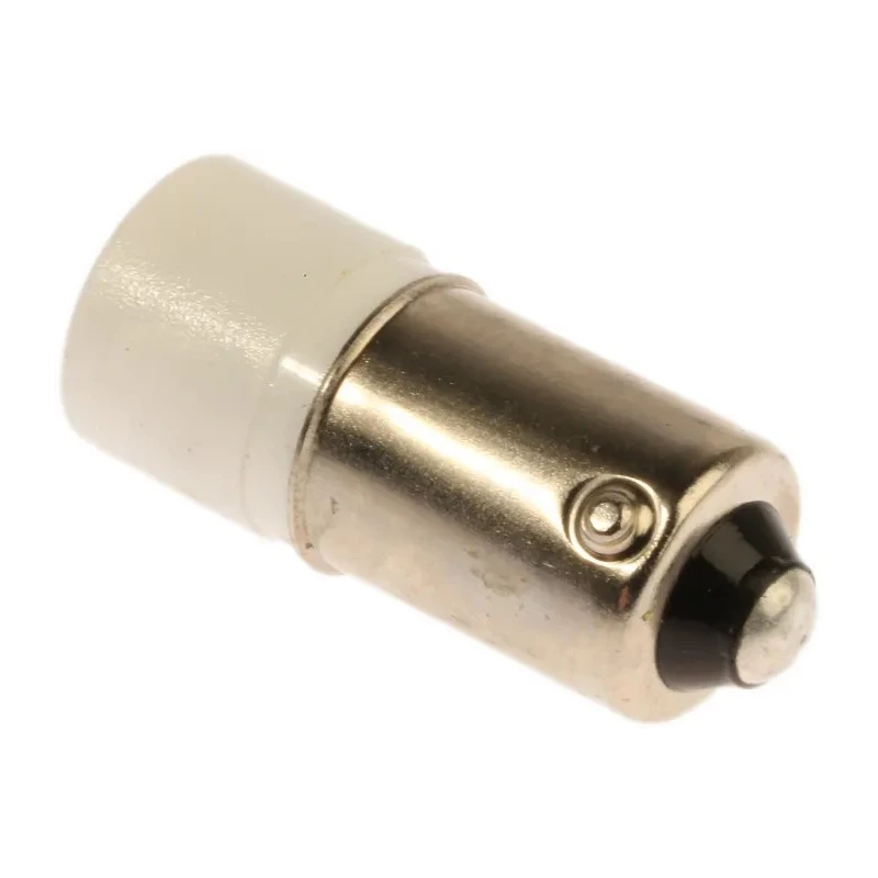 RS PRO White Indicator Lamp Single Chip, 12 V AC/DC, BA9 Base, 10 mm Diameter 209-462