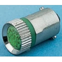 RS PRO Green Indicator Lamp Multichip, BA9 Base, 10 mm Diameter 209-658