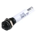 RS PRO White Panel Mount Indicator 24V DC 17mA Solder Tab Termination IP67 Prominent Bezel 210-658