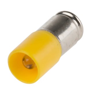 RS PRO Yellow Indicator Lamp Single Chip, 48 V AC/DC, Midget Groove Base, 6.1 mm Diameter 210-119