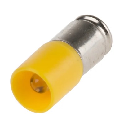 RS PRO Yellow Indicator Lamp Single Chip, 48 V AC/DC, Midget Groove Base, 6.1 mm Diameter 210-119