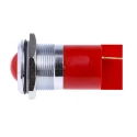 RS PRO Red Panel Mount Indicator 230V AC 3mA Silver Bezel 22mm Mount 210-737