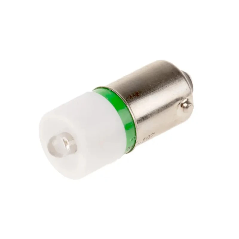 RS PRO Green Indicator Lamp Single Chip BA9 Base, 60 V AC/DC, 10 mm Diameter 210-197