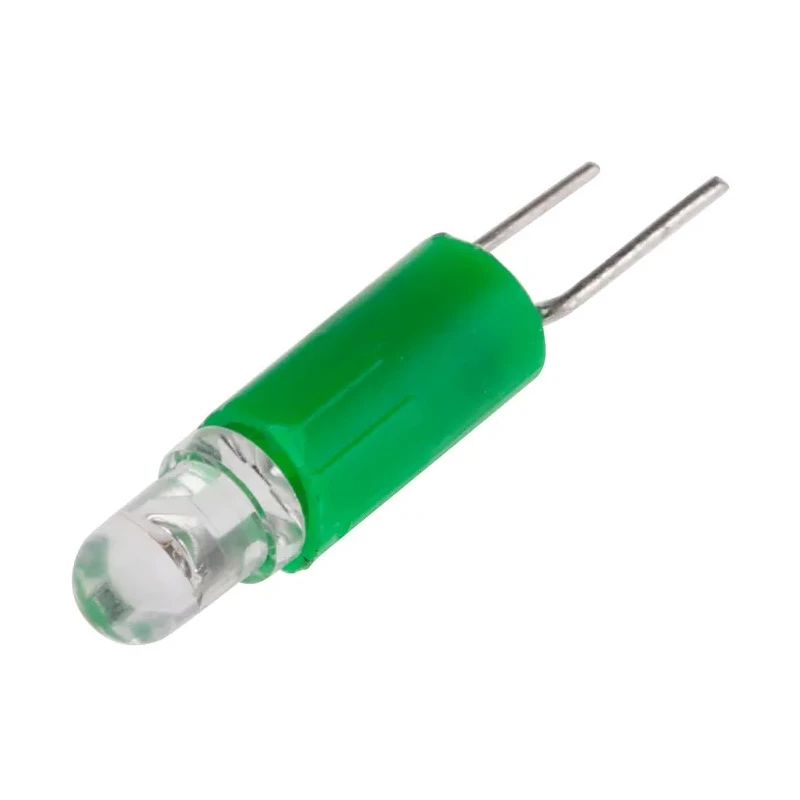 RS PRO Green Indicator Lamp Single Chip LED Bi-Pin 24 V AC/DC 4.25 mm Diameter 210-822