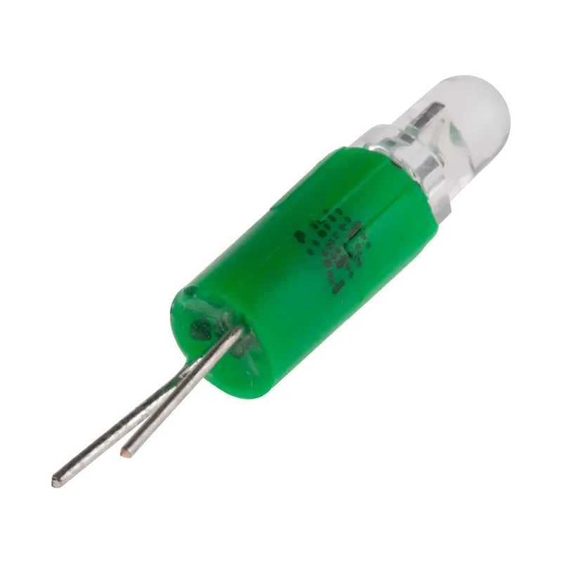 RS PRO Green Indicator Lamp Single Chip LED Bi-Pin 24 V AC/DC 4.25 mm Diameter 210-822