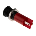 RS PRO Red Panel Mount LED Indicator, 14 mm Mount Hole, 24V DC, 80mcd Luminous Intensity, Solder Tab Termination 210-866